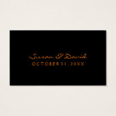 Cartes de mariage Merci - Halloween Love (Dos)