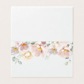 Cartes de mariage minimaliste fleur sauvage (Outside Unfolded)