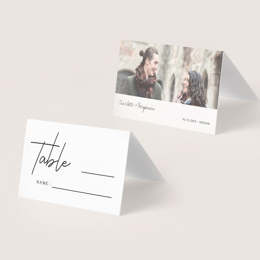 Cartes de Mariage minimaliste Script - Élégance