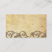 Cartes de Mariage Mocha Vintage Damask Swirl (Dos)