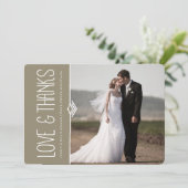 CARTES DE MARIAGE MODERNES DE MERCI (Debout devant)
