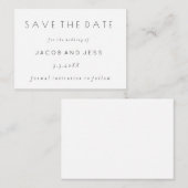 Cartes de Mariage Modernes Simples de Budget Enreg (Devant / Derrière)