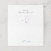 Cartes de mariage Monogram Lavender (Extérieur déplié)
