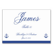 Cartes de Mariage nautique (Dos)