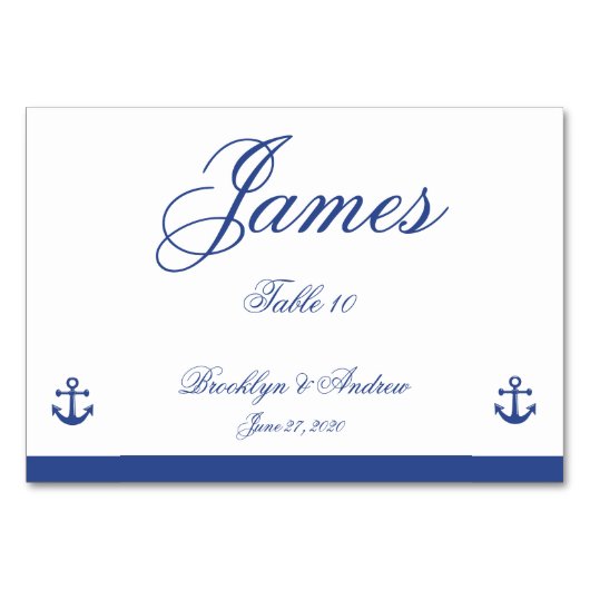 Cartes de Mariage nautique (Devant)