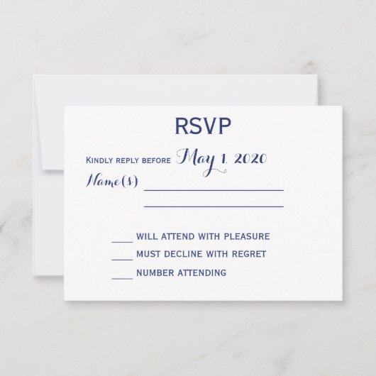 Cartes de mariage Nautique Monogrammé Personnalisé (Devant)