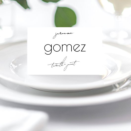 Cartes de Mariage noir blanc do-it-yourself plié