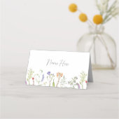 Cartes de mariage Noms Fleur sauvage Floral (Dos)