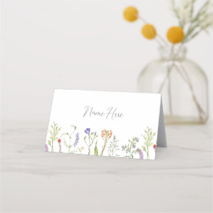 Cartes de mariage Noms Fleur sauvage Floral