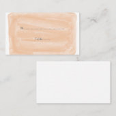 Cartes de Mariage Orange Watercolor (Devant / Derrière)