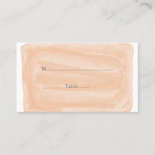 Cartes de Mariage Orange Watercolor (Devant)