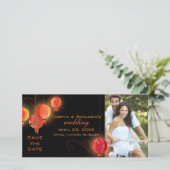 Cartes de mariage photo "Lanterne du soir" Enregis (Debout devant)