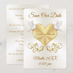 Cartes de Mariage "Pigeons de l'Amour" pour Annonc
