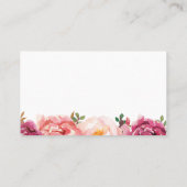 Cartes de Mariage plat rose rustique (Dos)