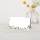 Cartes de Mariage pliées à fleurs rose et blanc (Dos)