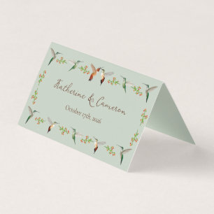 Cartes de mariage pour colibris