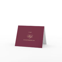 Cartes de mariage pour ma femme