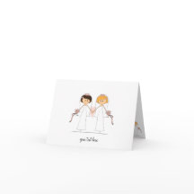 Cartes de mariage pour mariée et mariée
