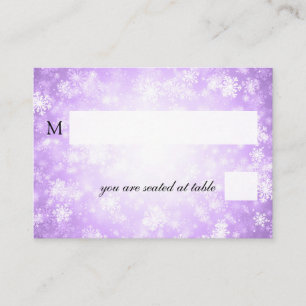 Cartes de mariage Purple Winter Wonderland