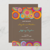 Cartes de mariage "Rainbow Pop Circles" pour annon (Devant / Derrière)