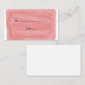 Cartes de Mariage Red Watercolor (Devant / Derrière)