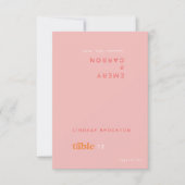 Cartes de Mariage Retro Rose d'été do-it-yourself (Devant)