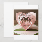 Cartes de mariage romantiques (Devant / Derrière)