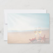 Cartes de mariage romantiques de plage pour Sauveg (Dos)