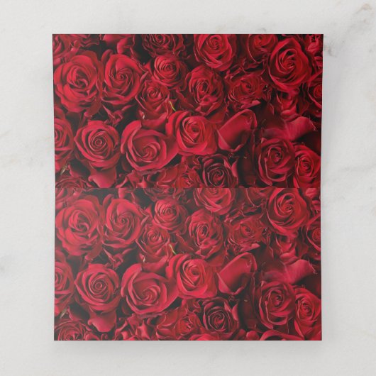 Cartes de Mariage Rose gothique (Intérieur déplié)