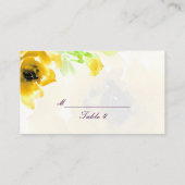 Cartes de Mariage Rose Jaune (Dos)