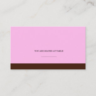 Cartes de Mariage roses et Brown