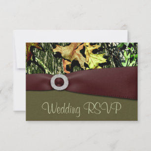 Cartes de mariage RSVP Camouflage de chasse