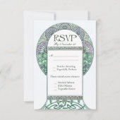 Cartes de mariage RSVP Jardin enchanté (Devant)