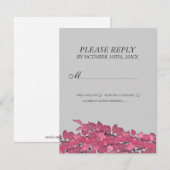 Cartes de mariage RSVP ou Cartes de réponse du Mar (Devant / Derrière)