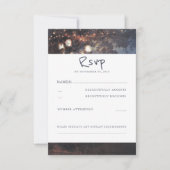 Cartes de mariage RSVP pour arbre rustique et jarr (Devant)
