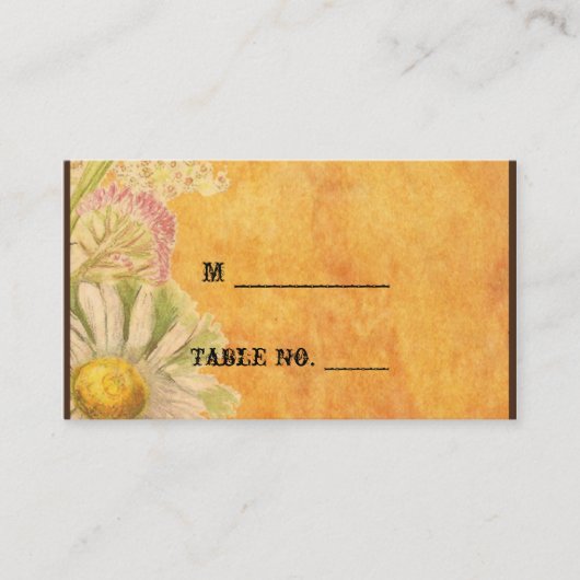 Cartes de Mariage Rustique Aquarelle (Devant)
