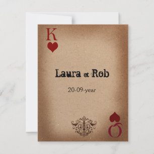 Cartes de Mariage Rustique Las Vegas