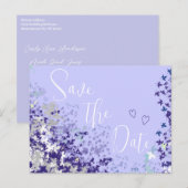 Cartes de mariage "Sauvez la date" (Devant / Derrière)