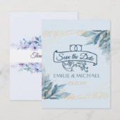 cartes de mariage save the date (Devant / Derrière)