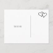 Cartes de mariage "save the date" avec typographie (Dos)
