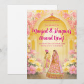 Cartes de mariage sikh numériques et cartes Anand  (Devant / Derrière)