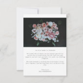 Cartes de Mariage Simple Merci Script (Dos)