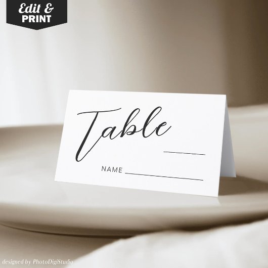 Cartes de Mariage simples en noir et blanc