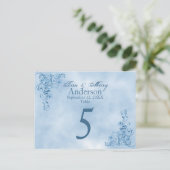 Cartes de mariage : Sky Blue Elegance (Debout devant)