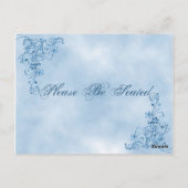 Cartes de mariage : Sky Blue Elegance (Dos)