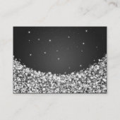 Cartes de mariage Star Sparkle Noir (Dos)