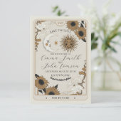 Cartes de Mariage Tarot de Sauvegarde de Date Sole (Debout devant)