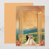 Cartes de mariage tendance 5x7 pour anniversaire d (Devant / Derrière)