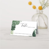 Cartes de Mariage Tropical Monstera (Devant)