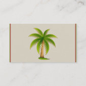 Cartes de Mariage Tropical Palm Tree (Dos)